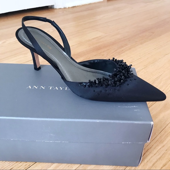 ann taylor black heels